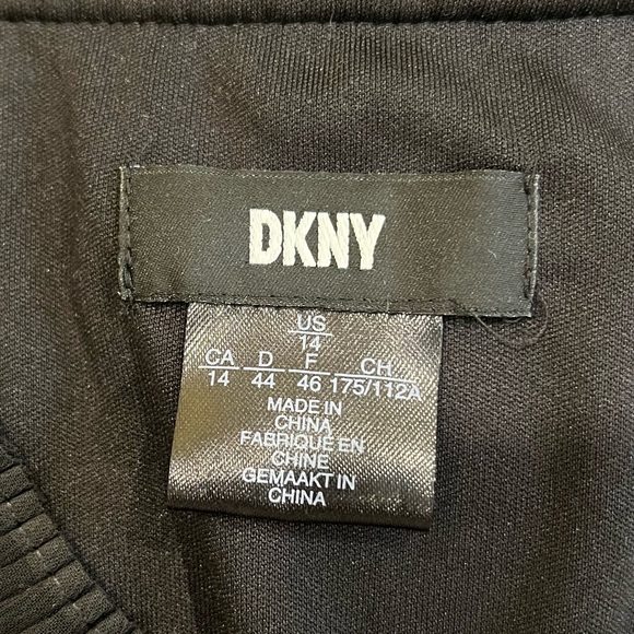 Women’s Black Knife-Pleat Cocktail Dress by DKNY - Picture 6 of 8